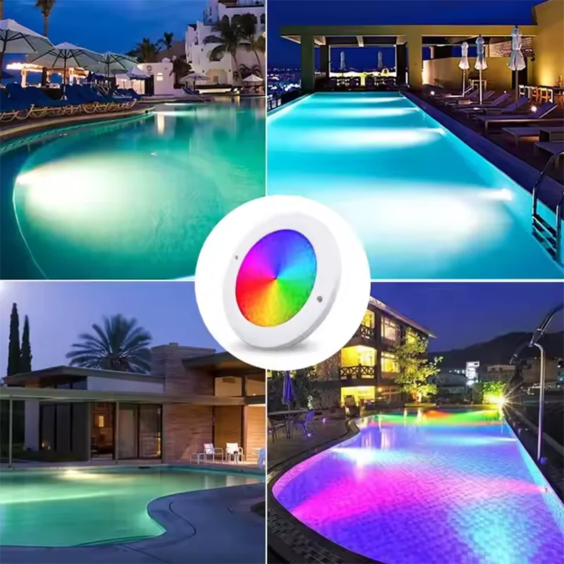 Remote Control 12V 6/9/18/25/35W RGB LED Swimming Pool Light IP68 Outdoor UnderWater Lamp Pond LED Piscina Luz Spotlights
