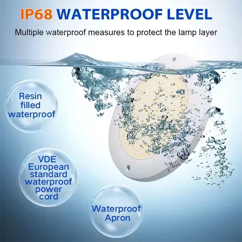 Remote Control 12V 6/9/18/25/35W RGB LED Swimming Pool Light IP68 Outdoor UnderWater Lamp Pond LED Piscina Luz Spotlights