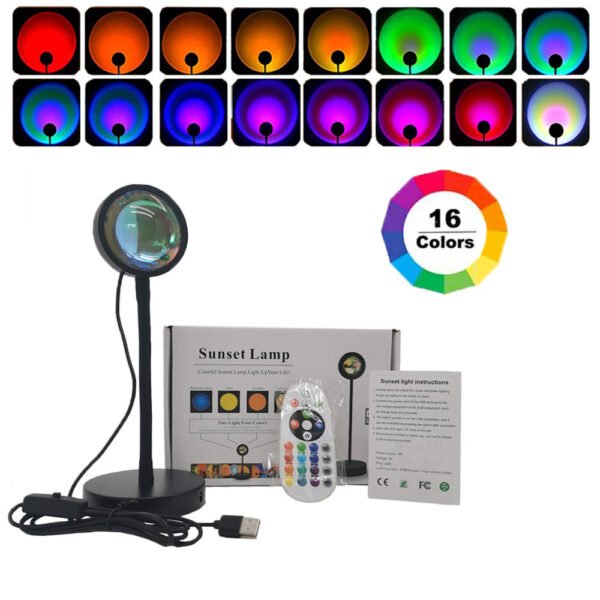 USB lampara proyector de escritorio RGB con mando - Imagen 3